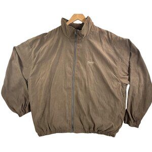 Peterbilt Stormtech Jacket Mens 2XL Brown Full Zip Windbreaker Logo Trucking